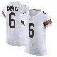 ＃6 Men's Dillon Gabriel White Elite Cleveland Browns Vapor Jersey