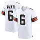 ＃6 Men's Dillon Gabriel White Game Cleveland Browns Jersey