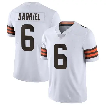 ＃6 Men's Dillon Gabriel White Limited Cleveland Browns Vapor Untouchable Jersey
