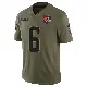 ＃6 Men's Jeremiah Owusu-Koramoah Olive Limited Cleveland Browns 2025 Salute to Service Jersey