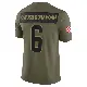 ＃6 Men's Jeremiah Owusu-Koramoah Olive Limited Cleveland Browns 2025 Salute to Service Jersey