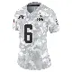 ＃6 Women's Dillon Gabriel Arctic Camo Limited Cleveland Browns 2024 Salute to Service Jersey