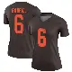 ＃6 Women's Dillon Gabriel Brown Legend Cleveland Browns Alternate Jersey