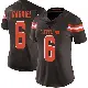 ＃6 Women's Dillon Gabriel Brown Limited Cleveland Browns Team Color Vapor Untouchable Jersey