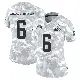 ＃6 Women's Jeremiah Owusu-Koramoah Arctic Camo Limited Cleveland Browns 2024 Salute to Service Jersey