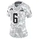 ＃6 Women's Jeremiah Owusu-Koramoah Arctic Camo Limited Cleveland Browns 2024 Salute to Service Jersey