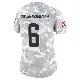 ＃6 Women's Jeremiah Owusu-Koramoah Arctic Camo Limited Cleveland Browns 2024 Salute to Service Jersey