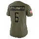 ＃6 Women's Jeremiah Owusu-Koramoah Olive Limited Cleveland Browns 2025 Salute to Service Jersey