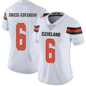 ＃6 Women's Jeremiah Owusu-Koramoah White Limited Cleveland Browns Vapor Untouchable Jersey
