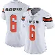 ＃6 Women's Jeremiah Owusu-Koramoah White Limited Cleveland Browns Vapor Untouchable Jersey