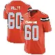 ＃60 Men's Izavion Miller Orange Limited Cleveland Browns Alternate Vapor Untouchable Jersey
