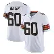 ＃60 Men's Izavion Miller White Limited Cleveland Browns Vapor Untouchable Jersey