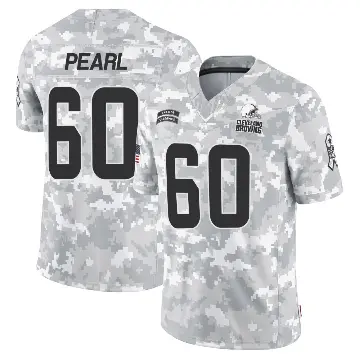 ＃60 Men's Julian Pearl Arctic Camo Limited Cleveland Browns 2024 Salute to Service Jersey