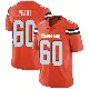 ＃60 Men's Julian Pearl Orange Limited Cleveland Browns Alternate Vapor Untouchable Jersey