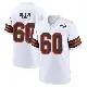 ＃60 Men's Julian Pearl White Game Cleveland Browns 1946 Collection Alternate Jersey