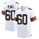 ＃60 Men's Julian Pearl White Game Cleveland Browns Jersey