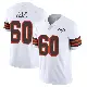 ＃60 Men's Julian Pearl White Limited Cleveland Browns Vapor 1946 Collection Alternate Jersey