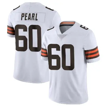 ＃60 Men's Julian Pearl White Limited Cleveland Browns Vapor Untouchable Jersey