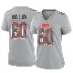 ＃60 Women's Izavion Miller Gray Game Cleveland Browns Atmosphere Fashion Jersey