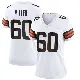 ＃60 Women's Izavion Miller White Game Cleveland Browns Jersey