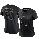 ＃60 Women's Julian Pearl Black Limited Cleveland Browns Reflective Jersey