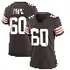 ＃60 Women's Julian Pearl Brown Game Cleveland Browns Team Color Jersey