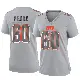 ＃60 Women's Julian Pearl Gray Game Cleveland Browns Atmosphere Fashion Jersey