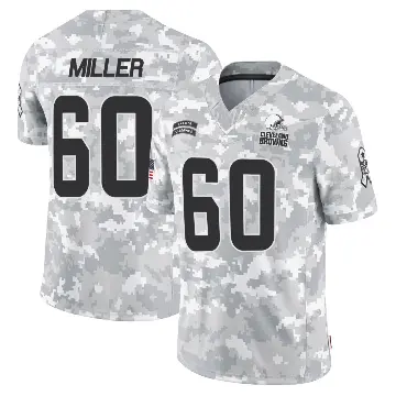 ＃60 Youth Izavion Miller Arctic Camo Limited Cleveland Browns 2024 Salute to Service Jersey