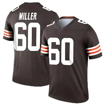 ＃60 Youth Izavion Miller Brown Legend Cleveland Browns Jersey