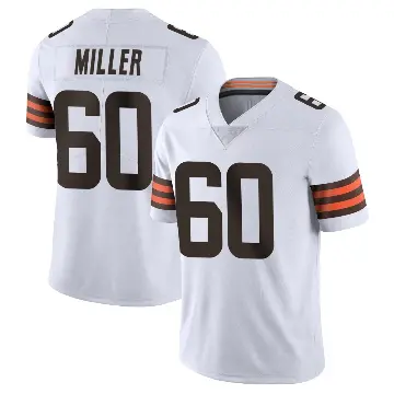 ＃60 Youth Izavion Miller White Limited Cleveland Browns Vapor Untouchable Jersey