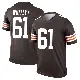 ＃61 Men's Benton Whitley Brown Legend Cleveland Browns Jersey