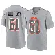 ＃61 Men's Benton Whitley Gray Game Cleveland Browns Atmosphere Fashion Jersey