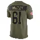 ＃61 Men's Benton Whitley Olive Limited Cleveland Browns 2025 Salute to Service Jersey