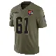 ＃61 Men's Roy Mbaeteka Olive Limited Cleveland Browns 2025 Salute to Service Jersey