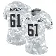 ＃61 Women's Benton Whitley Arctic Camo Limited Cleveland Browns 2024 Salute to Service Jersey