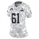 ＃61 Women's Benton Whitley Arctic Camo Limited Cleveland Browns 2024 Salute to Service Jersey