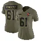＃61 Women's Roy Mbaeteka Olive Limited Cleveland Browns 2025 Salute to Service Jersey