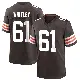 ＃61 Youth Benton Whitley Brown Game Cleveland Browns Team Color Jersey