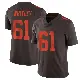 ＃61 Youth Benton Whitley Brown Limited Cleveland Browns Vapor Alternate Jersey