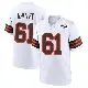 ＃61 Youth Benton Whitley White Game Cleveland Browns 1946 Collection Alternate Jersey