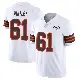 ＃61 Youth Benton Whitley White Limited Cleveland Browns Vapor 1946 Collection Alternate Jersey