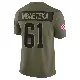 ＃61 Youth Roy Mbaeteka Olive Limited Cleveland Browns 2025 Salute to Service Jersey