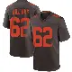 ＃62 Men's Bucky Williams Brown Game Cleveland Browns Alternate Jersey