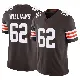 ＃62 Men's Bucky Williams Brown Limited Cleveland Browns Vapor F.U.S.E. Jersey