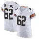 ＃62 Men's Bucky Williams White Elite Cleveland Browns Vapor Jersey