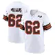 ＃62 Men's Bucky Williams White Game Cleveland Browns 1946 Collection Alternate Jersey