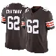 ＃62 Men's Elijah Chatman Brown Limited Cleveland Browns Vapor F.U.S.E. Jersey