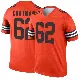 ＃62 Men's Elijah Chatman Orange Legend Cleveland Browns Inverted Jersey