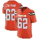 ＃62 Men's Elijah Chatman Orange Limited Cleveland Browns Alternate Vapor Untouchable Jersey