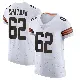 ＃62 Men's Elijah Chatman White Elite Cleveland Browns Vapor Jersey